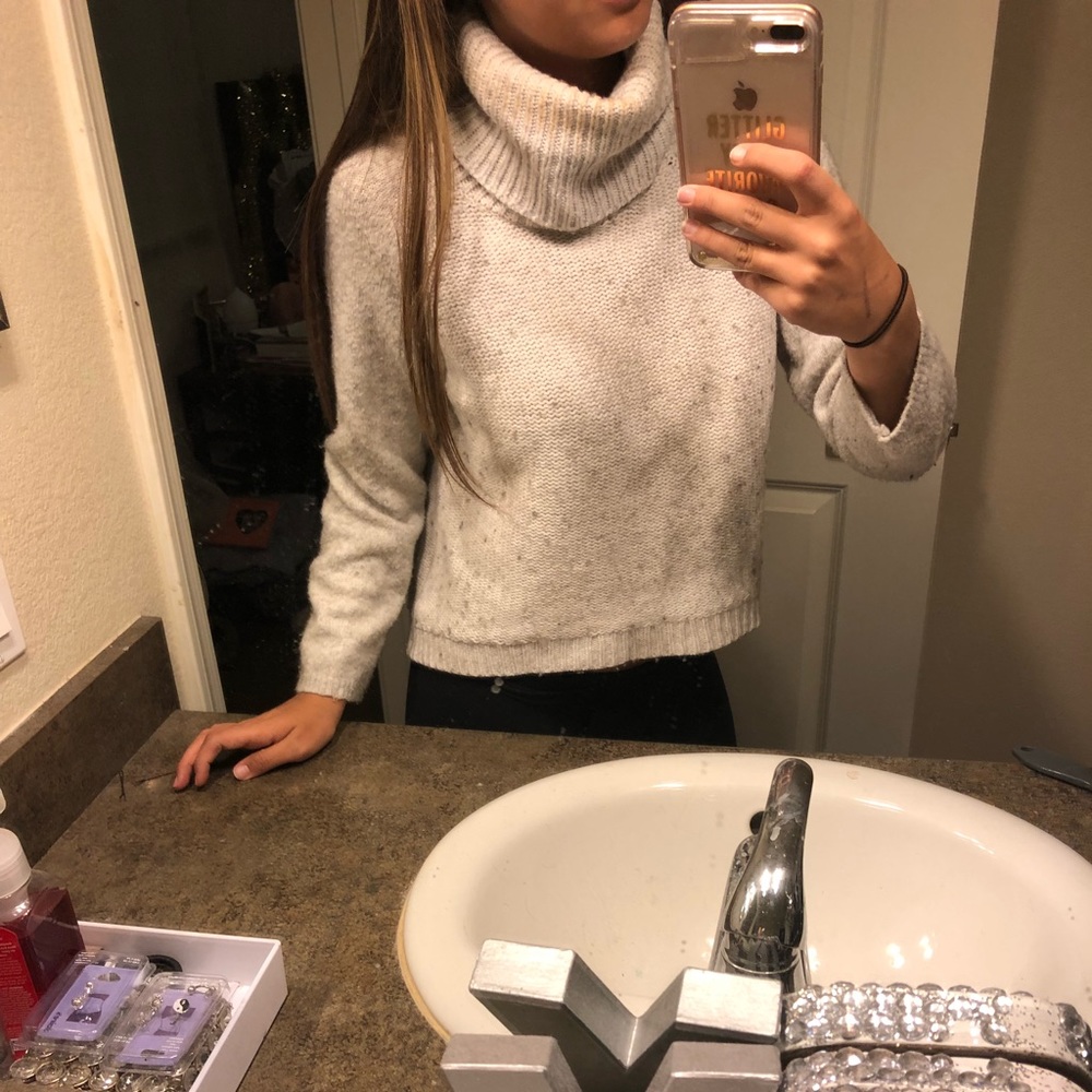 SALE! Grey turtleneck sweater